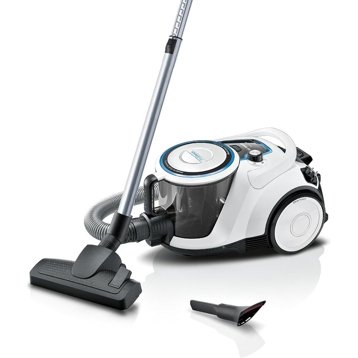 Безмішковий пилосос Bosch серії 6 BGC41LSIL, пилосос, ідеально підходить для алергіків, гігієнічний фільтр, для паркету, килима, п