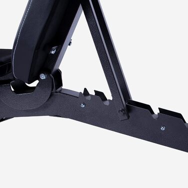 Силова лава GORILLA SPORTS - 8-позиційна спинка та 3-позиційне регульоване сидіння, 156x5114 см, вантажопідйомність до 400 кг, багатофункціональна, з опорою для ніг - похила лава, лава з нахилом, плоска лава, тренувальна лава