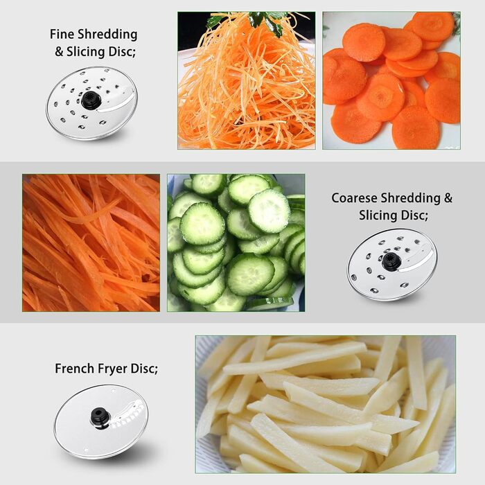 Кухонний комбайн SNDOAS, багатофункціональний кухонний комбайн 1100 Вт, чаша для замішування тіста 3,2 л, подрібнювач кухонного комбайна, блендер 1,5 л, м'ясорубка, темно-синій