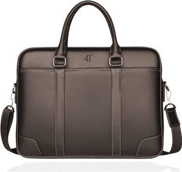 Преміальна сумка для ноутбука з екошкіри, унісекс через плече, портфель в елегантному дизайні, для ноутбуків 14/15,6/16 дюймів, ро