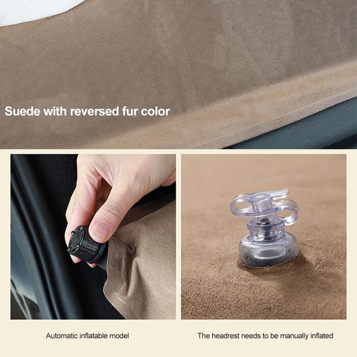 Автомобільний матрац для Audi Q7 2(II) 4M 2015-2025, самонадувальний автомобільний надувний матрац для багажника, автомобільний матрац для кемпінгу, подорожей та використання на природі, B звичайний B