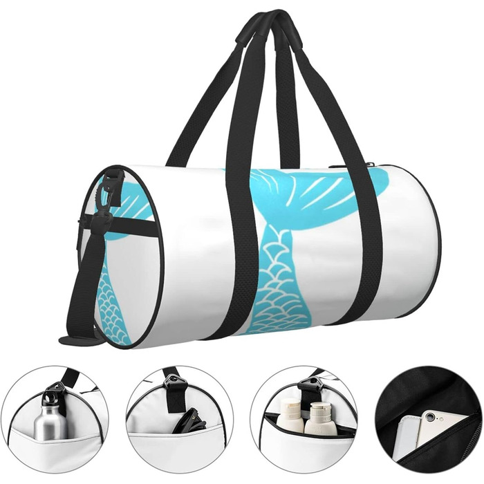Дорожня сумка-мішок Хвіст Русалки, спортивна сумка для чоловіків та жінок, сумка для пляжу та спорту