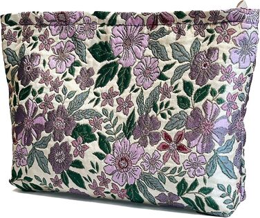 Косметичка Peachome з квітковим візерунком, жакардова тканина, вінтажна косметичка на блискавці, дорожня косметичка, подарунки для