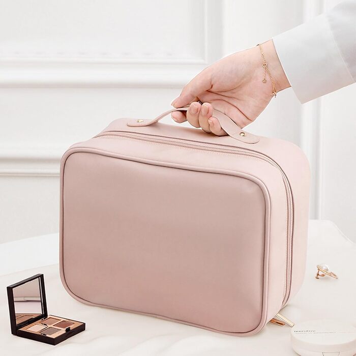 Косметичка, сумка для макіяжу Косметичка для подорожей, водонепроникна косметичка з PU шкіри з відділеннями, портативна косметичка
