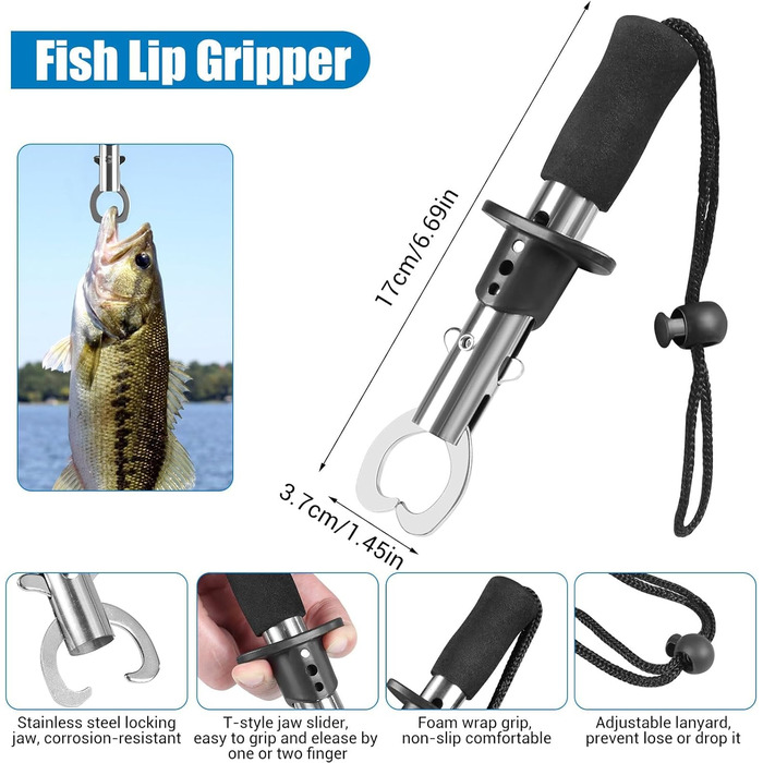 Набір рибальських снастей з 213 предметів з приманками, коробка для снастей на 3 полиці з аксесуарами, рибальський набір, що включає приманки, вантажі, гачки, рибальські плоскогубці, рибальське спорядження для лову окуня та форелі, подарунок рибалці для д