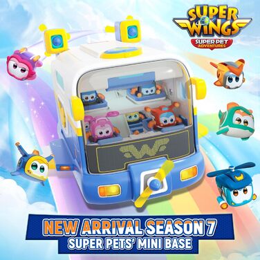 В-1 Super Pets Mini Base з супер вихованцем Jett & Dizzy, іграшки для 3 4 5 6 7 8 9 10-річних хлопчиків і дівчаток Jett & Dizzy Base, 2-