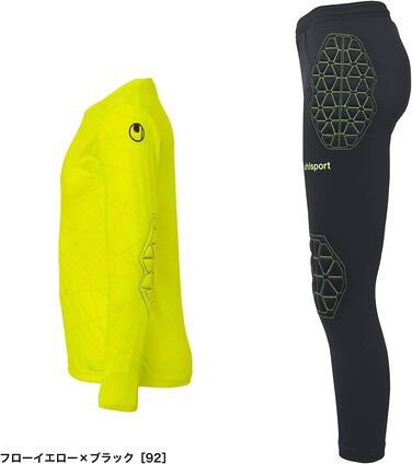 Комплект воротаря uhlsport унісекс, дитячий, 152 л, флуоресцентний жовтий/чорний