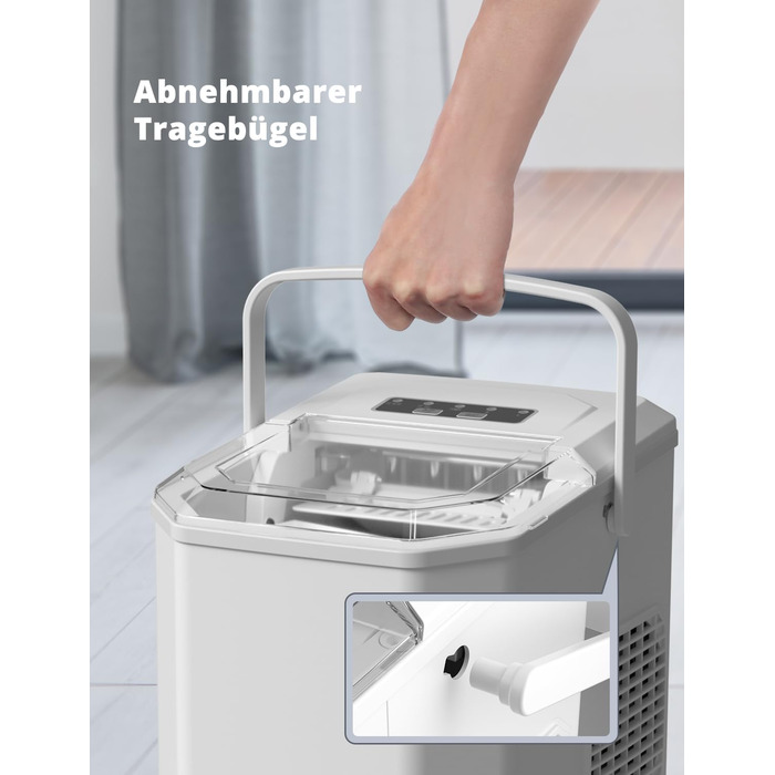 Машина для виробництва кубиків льоду, 12 кг/24 години Льодогенератор Професійний льодогенератор 1,5 л Льодогенератор 6-13 хв Час виробництва Льодогенератор, Машина для приготування кубиків льоду (БАГАТОРАЗОВА)