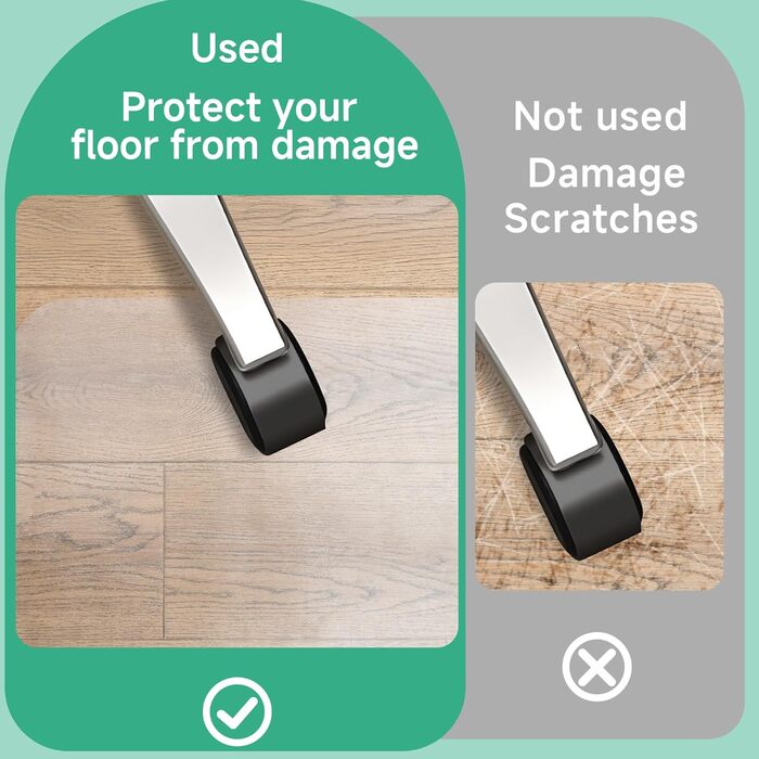 Прозорий захисний килимок для підлоги NATRKE, розмір 122x92 см, килимок для офісного стільця, килимок для обертового стільця, килимок для робочого стільця для твердих підлог, килимок для паркетної підлоги, килимок з ПВХ для ламінованих та паркетних підлог