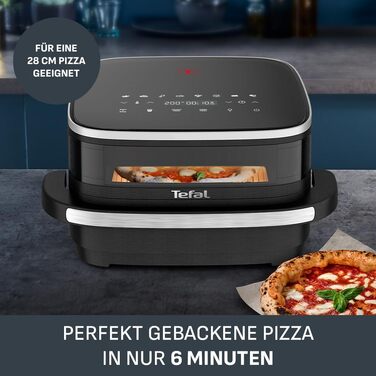Аерофритюрниця Tefal Easy Fry XL Surface з вікном перегляду та функцією пічці для піци Інноваційна технологія Extra Crisp