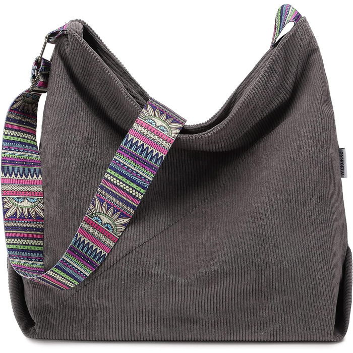 Сумочка жіноча через плече, вельветові сумки Велика сумка для покупців Сумка через плече Випадкова сумка крос-боді для школи Офісн