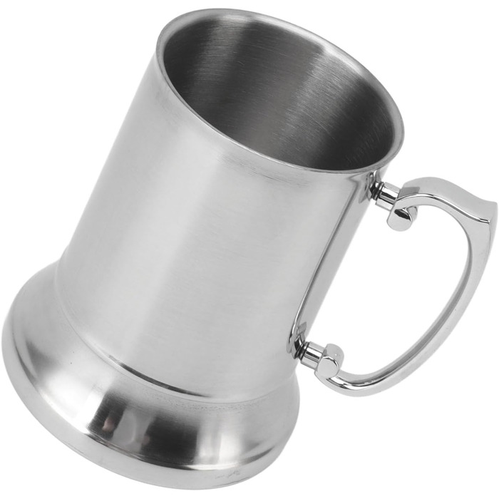 Пивний кухоль з нержавіючої сталі, нековзний, стійкий до високих температур, сучасний дизайн, пивний кухоль, кавовий кухоль, 500 мл, для барів, сімейних зустрічей, нержавіюча сталь 304