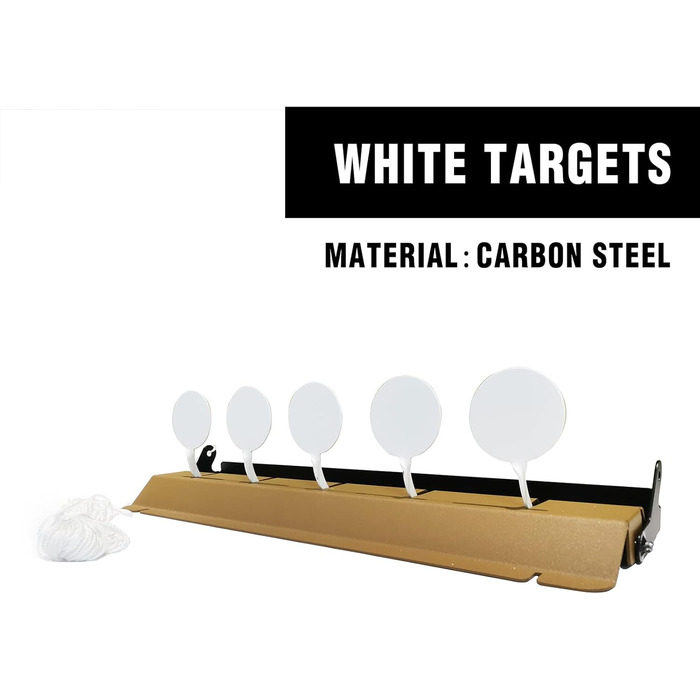 Металева підставка для мішеней ATFLBOX з 5 сталевими пластинами для страйкбольних пневматичних гвинтівок