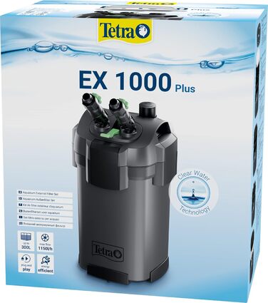 Зовнішній фільтр для акваріума Tetra EX 1000 Plus - потужний фільтр для акваріумів об&39ємом до 300 літрів, створює кришталево чисту, безпечну для риб воду, для використання в приміщенні