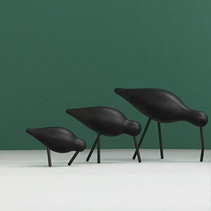 Декоративний птах Normann Copenhagen, дерево, чорний, 22 x 6,5 x 14 см чорний 22 x 6,5 x 14 см