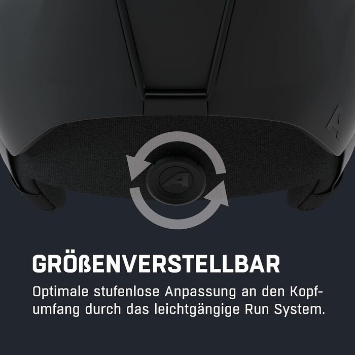 Безпечний, ідеально кліматично контрольований та комфортний лижний шолом з підкладкою, яку можна прати. Для дорослих M (55-59 см), чорний матовий
