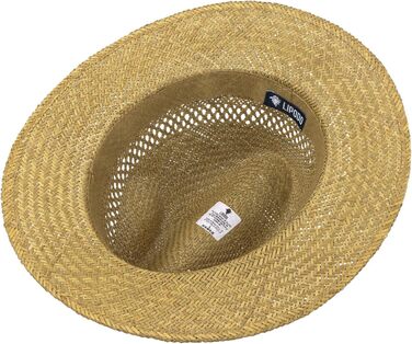Чоловічі капелюхи Lipodo Traveller Солом&39яний капелюх Lipodo Sun Traveller, розмір L, натуральний