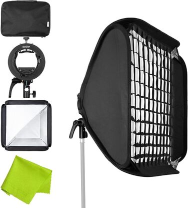 Смуговий софтбокс з кронштейном S2 Speedlite Bowens Bracket для серій Godox V1, AD200Pro, AD400Pro, V860II, TT350 Flash Speedlights 32''x32' Strip SoftboxS2, 81.3x81.3