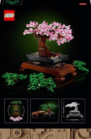 Конструктор LEGO Botanicals Bonsai Tree Set 10281, 878 деталей, декоративне бонсай