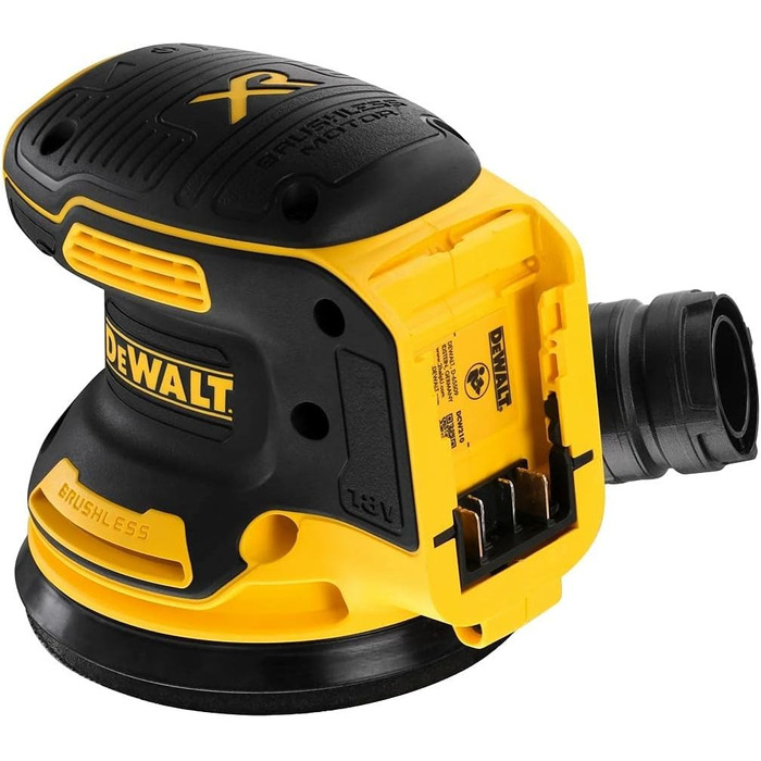 Вольтова акумуляторна орбітальна шліфувальна машина Dewalt DCW210NT (шліфувальний папір 125 мм, безщітковий двигун, регулювання шв