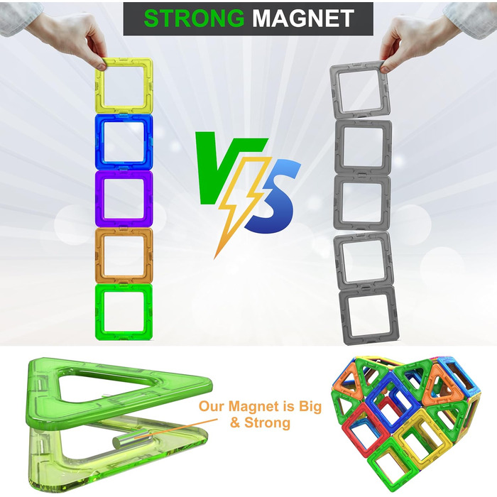 Конструктор Desire Deluxe Магнітні блоки, 94 деталі