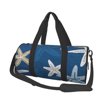 Універсальна спортивна сумка-мішок для подорожей, синій фон, підходить для чоловіків та жінок