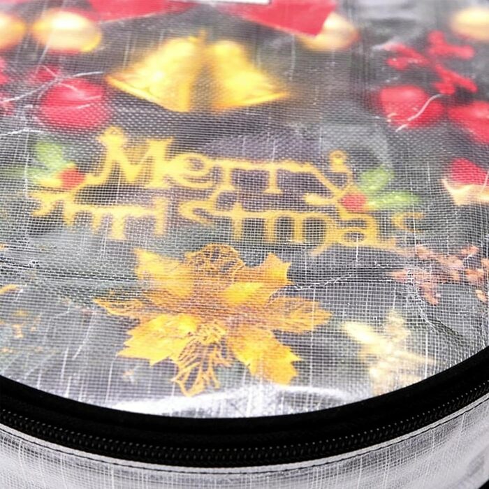 Коробки для зберігання, корони, 2 прозорі кишені для гірлянд органайзер для декорування гірляндами, для різдвяних вечірок, Хеллоуїна, зберігання вдома, шафі, гаражі 76 x 20 см