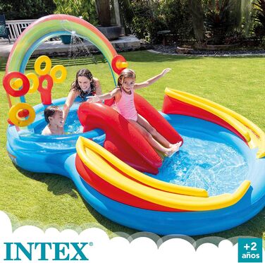 Ігровий центр Intex Rainbow Ring - Дитячий надземний басейн - Дитячий басейн - 297 x 193 x 135 см - Для 3 років 57453NP Різнокольоровий 297x193x135 см