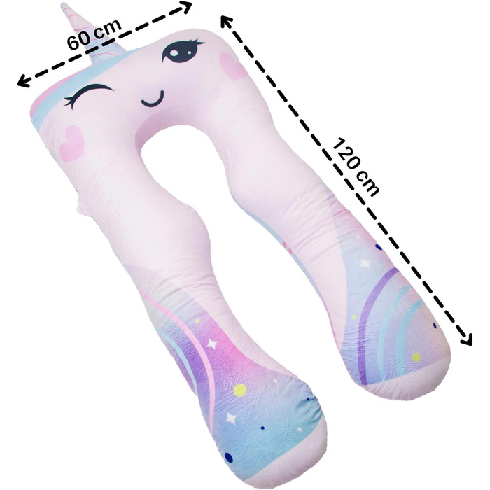 Комфортна подушка для здоров'я дітей подушка для сну антистрес подушка для дітей з СДУГ (єдиноріг)