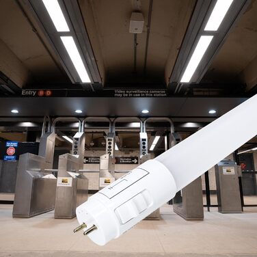 Пакет із 2 світлодіодних трубок 150 см, 24 Вт, CCT (селектор кольору теплий білий, нейтральний білий або холодний білий), 2900 люмен, стартер в комплекті, стандарт T8