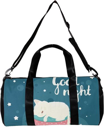 Спортивна сумка, маленька дорожня сумка, сумка для шопінгу та йоги Доброї ночі, котику-пончику, сумка для фітнесу на відкритому повітрі, ручна поклажа
