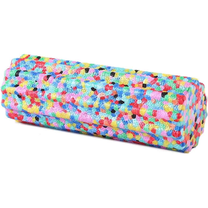 Ролик для фасції 5,3 x 15 см, кольоровий поролоновий ролик для йоги, м&39яка текстура, міцний ролик для масажу м&39язів, міні-колонка для йоги, пристрій для фітнес-тренувань