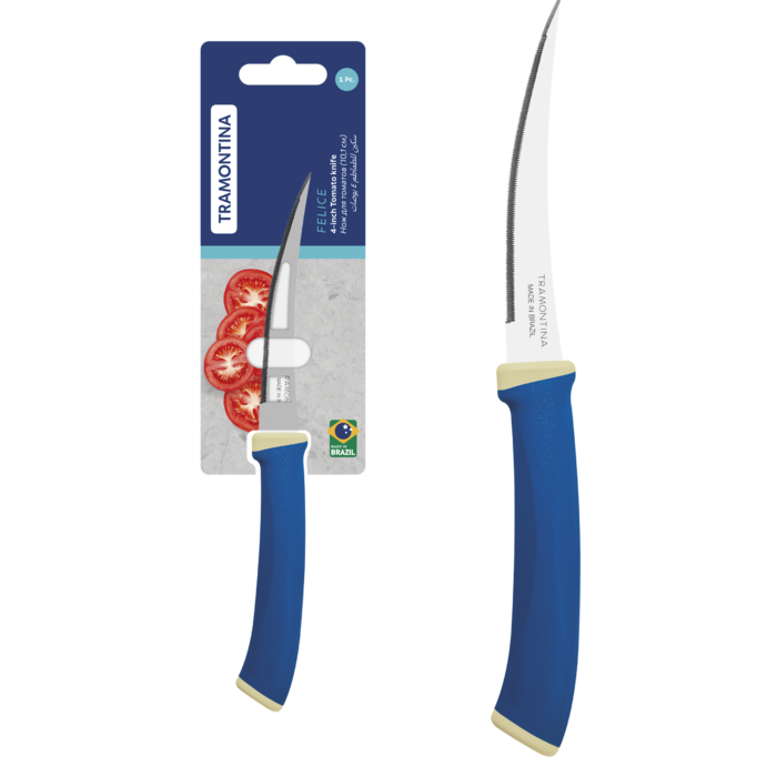 Ніж для томатів Tramontina Felice blue, 101 мм (7081464)