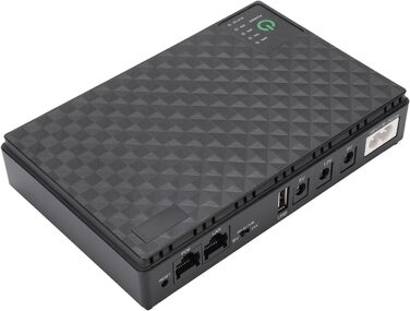 Джерело безперебійного живлення (UPS) 10400mAh USB 5V DC 5V 9V 12V POE 15V 24V, до 18W, для роутерів та модемів (Європейська вилка 85-265V)