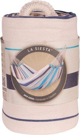 Класичний одномісний гамак з бавовни Single Aqua Blue