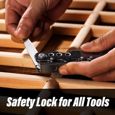 Кишеньковий ніж RoverTac Мультитул Плоскогубці, 14 в 1 Мультитул Ніж Плоскогубці Пила Відкривачка для пляшок Запобіжна застібка Не