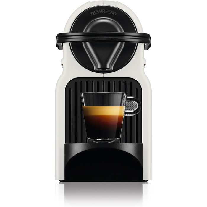 Капсульна машина Nespresso Krups Inissia XN1001 Короткий час нагрівання компактний формат Кількість кави регулюється Кнопка прямого набору Автоматичний викид капсули 0,7 л 34,2 x 19,1 x 32,7 см Білий