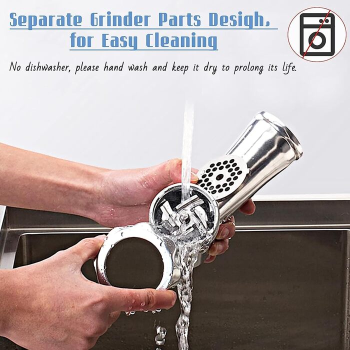 Електрична м'ясорубка з нержавіючої сталі -2800 Вт машина для фаршу та фарш для ковбас з 3-ма м'ясними пластинами для фаршу ковбас