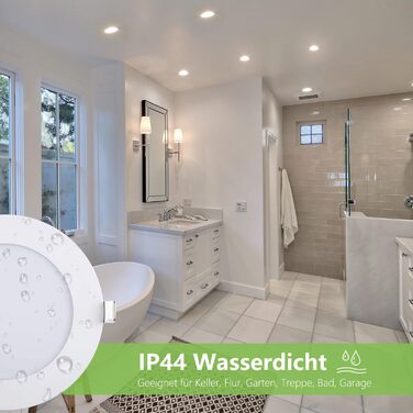 Світлодіодні вбудовувані точкові світильники Greenclick 5 шт. 230В, 9Вт 720LM Стельові точкові світильники з регулюванням яскравості, 11мм ультраплоскі вбудовувані світильники з трансформатором IP44 Світлодіодні точкові світильники для ванної, кухні, віта