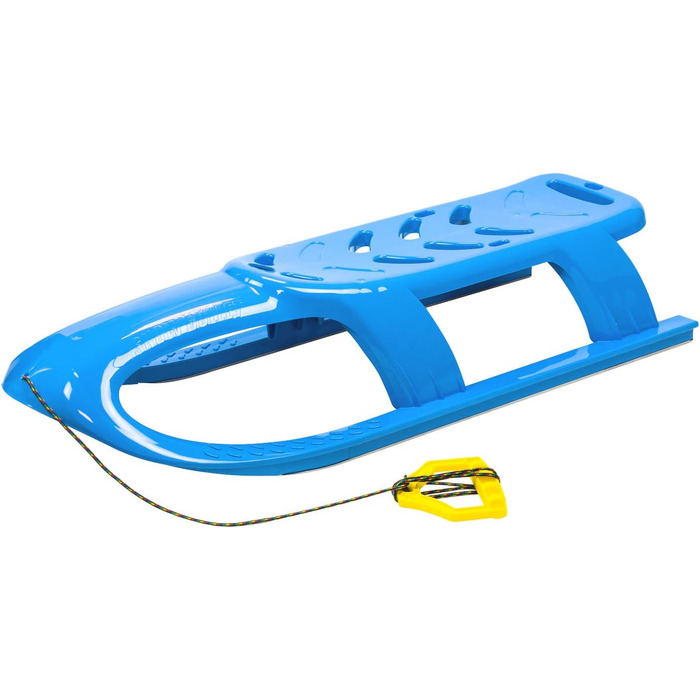 Просперпласт дитячі санки Санки з металевими рейками та мотузкою сині