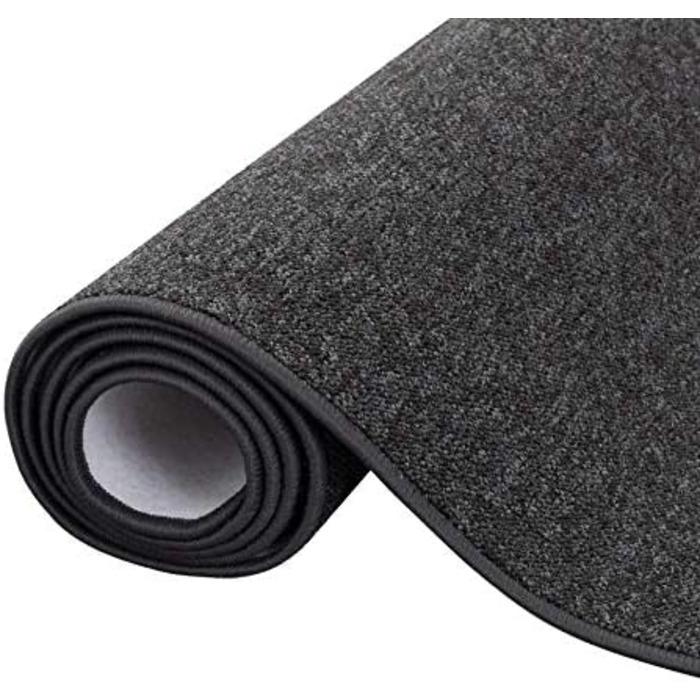 Велюровий килим Snapstyle Gourmet Runner Strong Black Grey в 9 розмірах 80x160 см