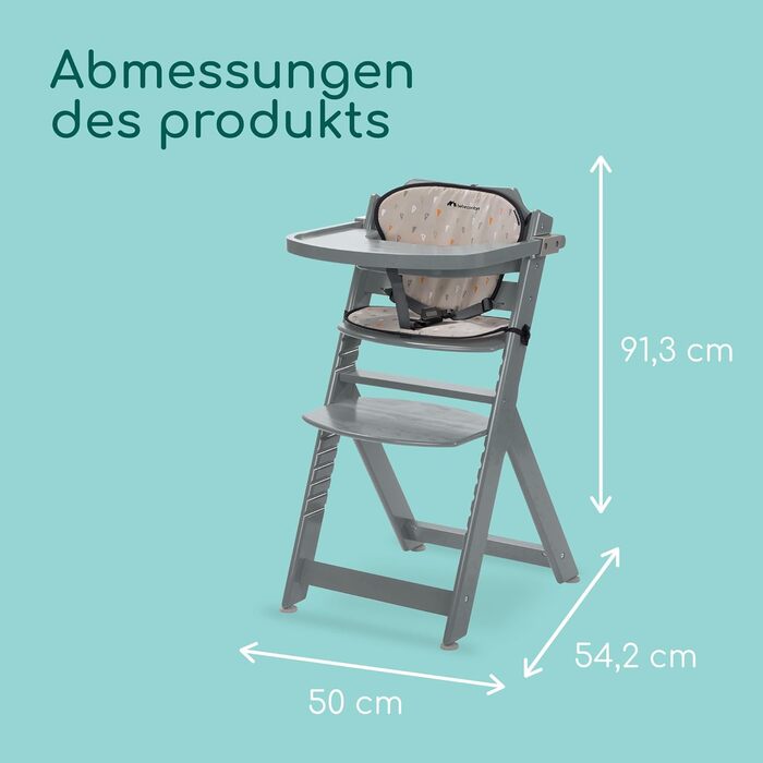 Подушка для сидіння, стільчик для зростаючих дітей, 6 місяців - 10 років, до 30 кг, дитячий стільчик, знімний піднос, регульоване
