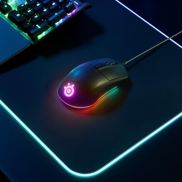 Ігрова миша SteelSeries Rival 3 - оптичний сенсор TrueMove Core з 8500 CPI - 6 програмованих кнопок - USB - роздільні кнопки запус