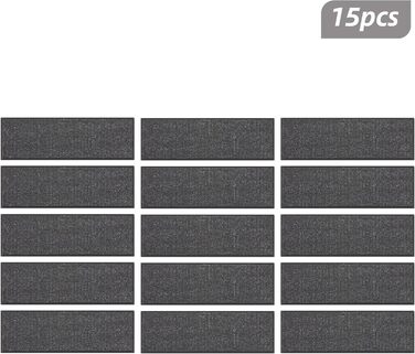 Сходинки BEQHAUSE для дерев&39яних сходів, 22,9 x 71,1 см, Килимові сходинки для використання в приміщенні, Можна прати в пральній машині, Доріжка для дітей, людей похилого віку та домашніх тварин, TPE-підкладка, 100 9&39 x 2&394&39 (прямокутні) темно-сір