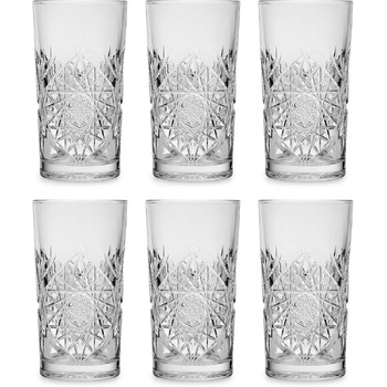 Довга склянка Libbey Hobstar - 355 мл / 35,5 мл - 6 шт. - вінтажний дизайн - можна мити в посудомийній машині - висока якість 6 шт
