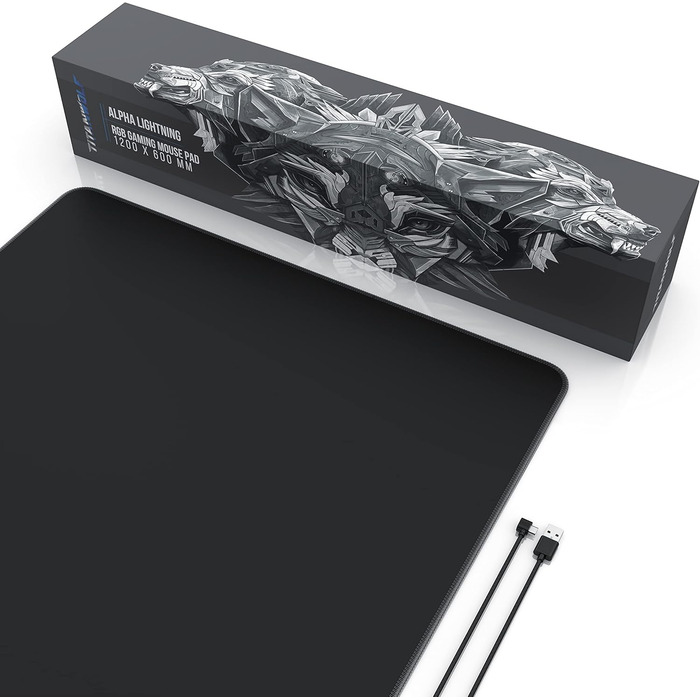 Килимок для ігрової миші XXXL RGB - 1200 x 600 мм - килимок для миші - LED Multi Color - 7 кольорів світлодіодів плюс 4 режими ефе