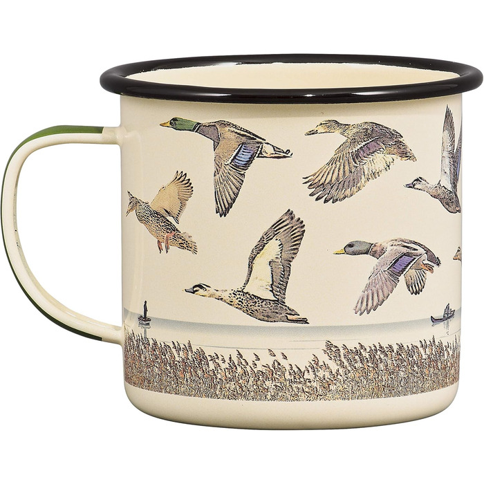 Емальована кавова кружка для кемпінгу та використання на свіжому повітрі Flying Ducks