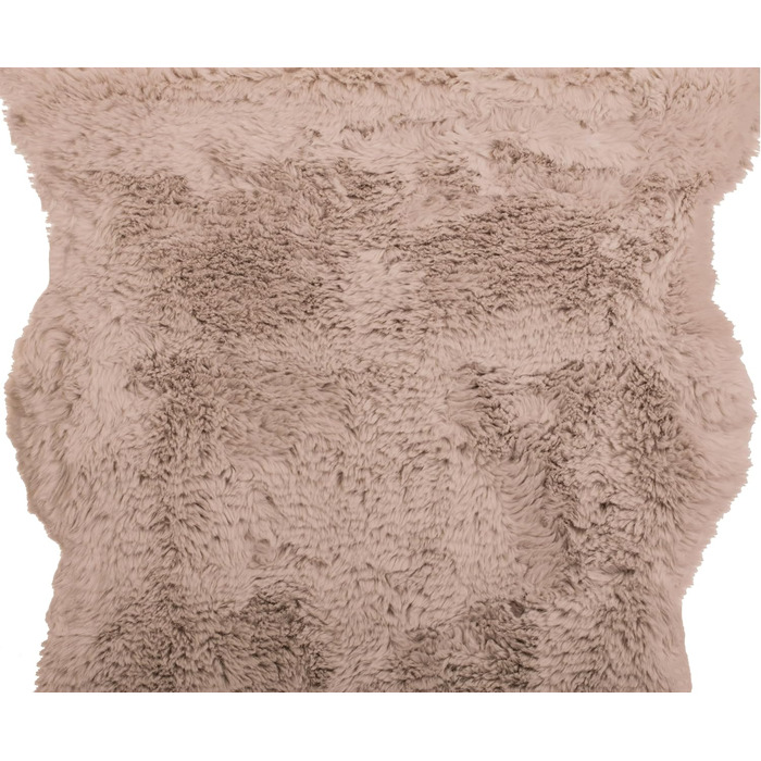 Килим Brandsseller зі штучної овчини 60x180 см XXL Пухнастий килим з високим ворсом із синтетичних волокон Мякий, теплий декоративний чохол для підлоги, дивана, крісла та ліжка Можна прати Для використання в приміщенні та на вулиці Сірий 60 x 180 см (Прям