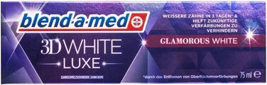 Зубна паста blend-a-med 3DWhite Luxe Glamorous WHITE 75 мл, 5 шт.