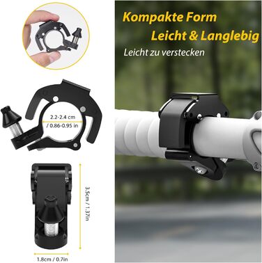 Велосипедний дзвіночок Mini Bell Bicycle, Новий велосипедний дзвіночок Hammer Bell100dB Дзвіночок Гучний велосипедний дзвіночок з